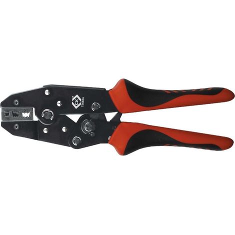 C.K. T3683A Pinza para engarzar terminales de cable 10-25 mm² (1/4)