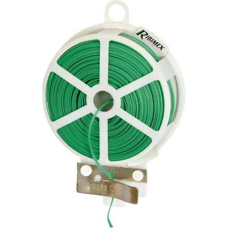 Fil Acier Plastifié Plat 50m - D. 0,4 mm - Résistant et Durable - Fiable - D-Work