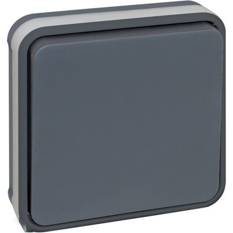 Interrupteur va et vient encastré 10A IP55 - OXXO Couleur Gris (1/2)