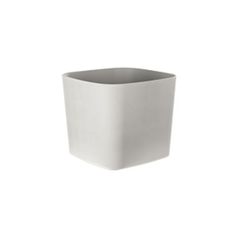 VASO SWING MOOD QUADRO 40CM BIANCO PIETRA PLASTECNIC