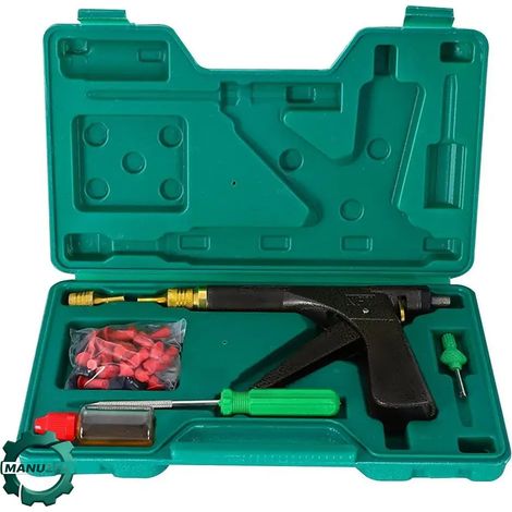 Manuzen - Kit de réparation pneu tubeless à bouchons champignon – auto et moto (1/3)