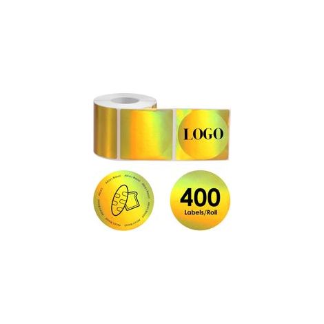 2 pièce Lot de 400 étiquettes thermiques rondes 50 mm autocollantes pour imprimante thermique, imperméables, résistantes à l'huile et aux rayures, pour logos, étiquettes de remerciement, adres