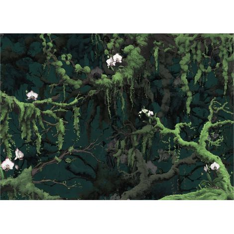 Komar Wandtapete - Orch Idee - 250 x 350 cm - Vlies Digitaldruck - Modern (1/5)