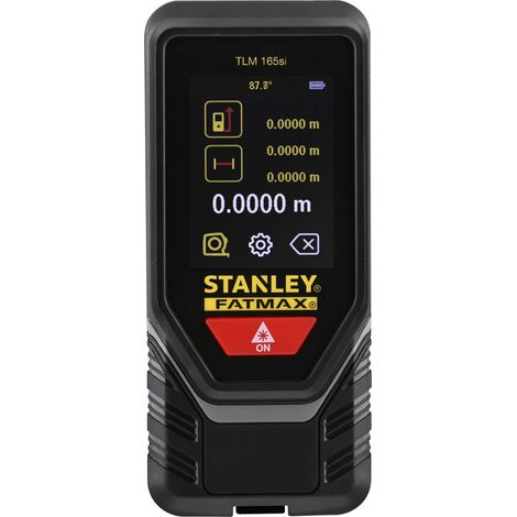 Stanley FatMax Bluetooth Laser Distance Measurer (TLM 165SI, Model STHT1-77142) – 60m Range with Smart Connectivity