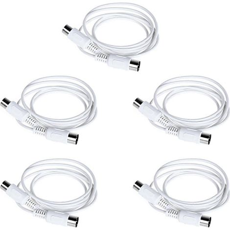 Câble d'extension MIDI 5 broches mâle-mâle de 1,5 m pour piano électrique, guitare et PC - FFY (1/4)