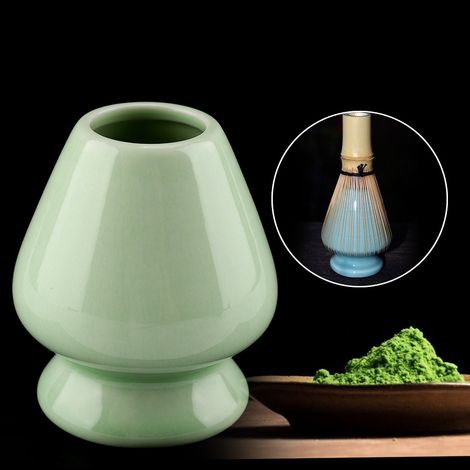 Support en céramique pour fouet à matcha (1 pièce), compatible avec les coffrets à thé en bambou. Accessoires pour service à thé. (1/5)