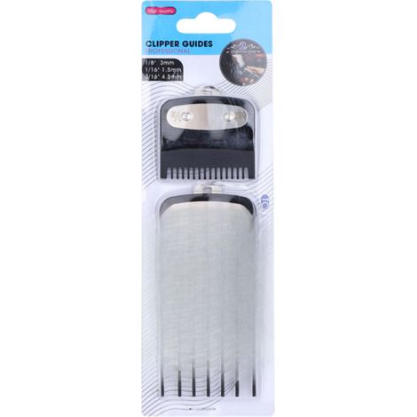 Juego de 3 peines guía de corte profesionales, compatibles con las máquinas de cortar pelo eléctricas Wahl.