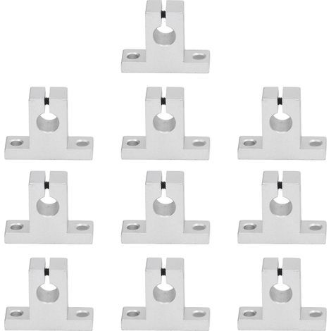 Support de guidage de Rail à mouvement linéaire, en alliage d'aluminium, haute capacité de charge, Support de tige en douceur, 10 pièces (1/5)