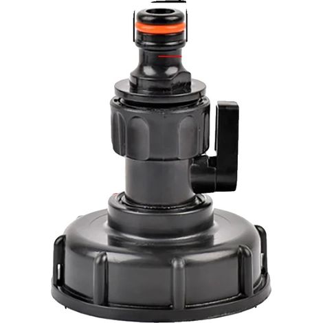 Adaptador de válvula para tanque IBC, fácil instalación, compatibilidad versátil, B (1/2)