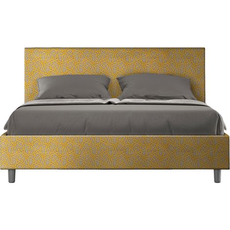 Letto Matrimoniale 160x190 cm Senza Rete Adele Era 06 Giallo (1/5)