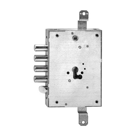 SERRATURA METALLO APPLICARE 668G01 ISEO F.SAGOM M2 TRIPL+SCR IP.MM 28 E.MM 63 (MOTTURA)