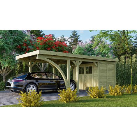 Carport einzel Classic 2 B inkl.1 Bogen,KDI 318x668x234