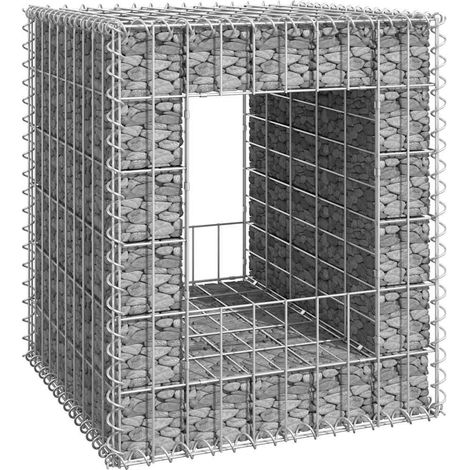 Poteau à panier de gabion 50x50x60 cm Fer (1/5)