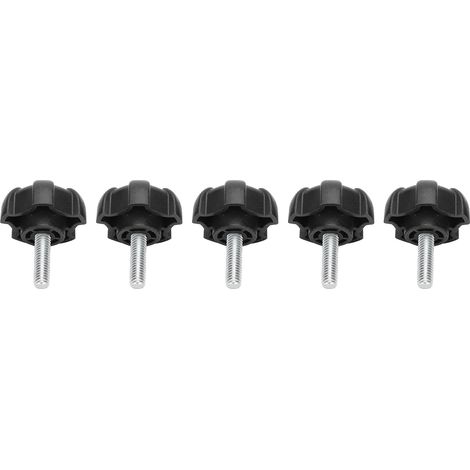 Bouton de serrage à filetage M6, tête étoile, vis de serrage manuelles en plastique pour machines-outils (1/5)