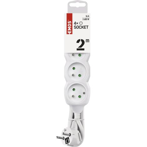 multiprise 2 m, 4 Prises françaises, intérieur, câble 2 m (1/5)