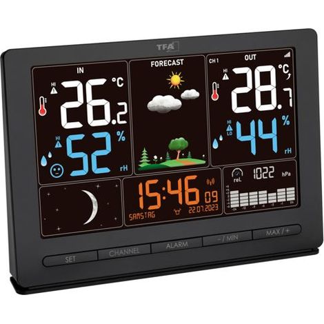 TFA 35.1118.01 schwarz SEASON Funk-Wetterstation
