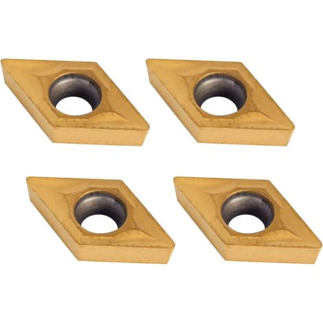 TONYSA 10 piezas de fresas de diamante CNC para metal duro con caja DCMT070204-HM YBC251 (1/4)
