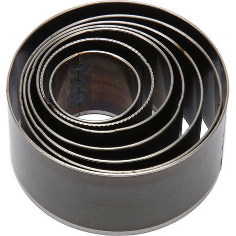 7Pcs Emporte-pièce Rond en Cuir 0.79 à 1.97 Pouces Acier au Carbone pour Portefeuille Ceinture Carton DIY (1/5)