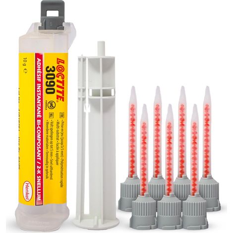 Seringue double, Colle Bi-Composant Forte et Rapide, 10g+1g (1/5)