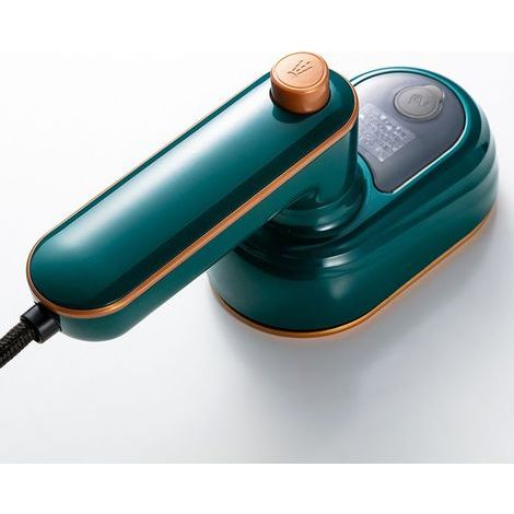 Mini fer à repasser pliable avec spray pour vêtements, fer à vapeur portable – Support pour le repassage à sec et humide pour la maison et les voyages(vert)-NANOTEH (1/4)