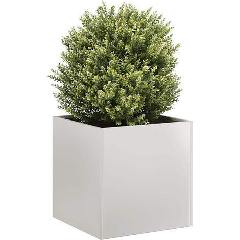Planter 40x40x40 cm Stainless Steel vidaXL