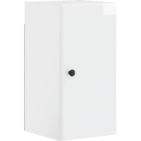 Badezimmer-Wandschrank BREDA Hochglanz Weiß 30 x 31 x 59 cm vidaXL (1/5)