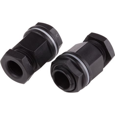 Presse-étoupe M16 en Plastique pour câble de 7mm à 10.5mm, avec contre-écrous, IP55 ( Prix pour Paquet de 100 )