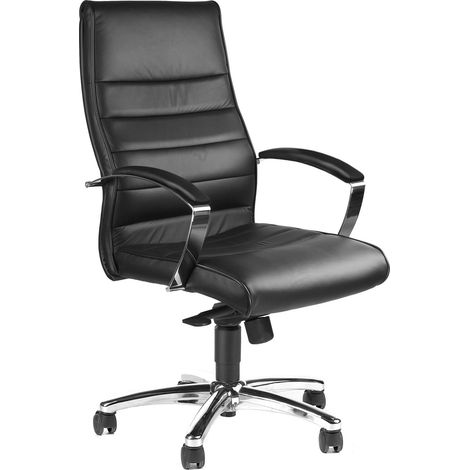Fauteuil Cuir Noir (1/5)