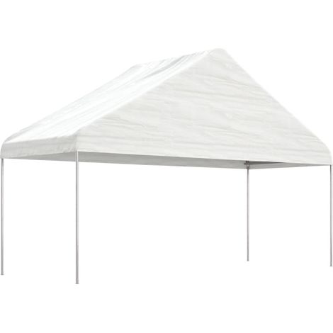 Maison Exclusive - Gazebo con Tetto Bianco 15,61x5,88x3,75 m in Polietilene