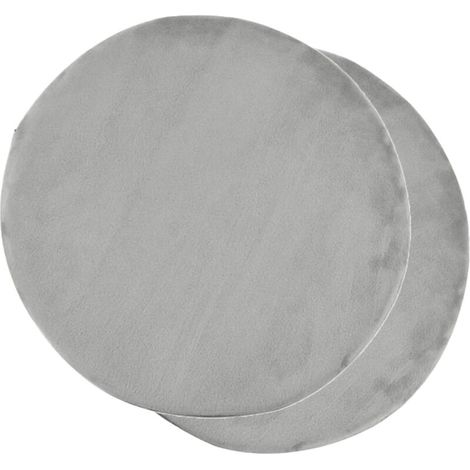 Lot de 2 coussin de chaise Rond, 38 cm rond en mousse à mémoire de forme chaise coussin de siège coussins pour chaises de Co (1/3)
