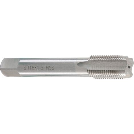 Taraud hss-g sti pour filets rapportes metriques de type helicoil - dtail : taraud sti m16x150