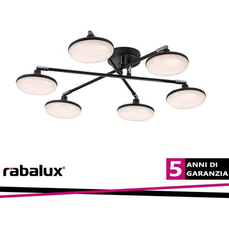 Plafoniera LED regolabile Rabalux Madi 24W nera 3000K (1/3)
