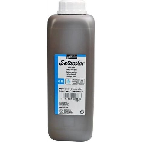 Peinture tissu - PEBEO - Setacolor Opaque - Noir - 1 L - Couvrante et intense (1/4)