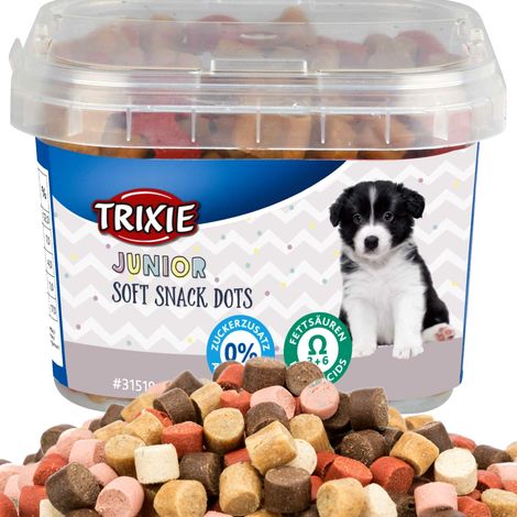 Junior Soft Snack Dots, premio para perros con Omega-3 y 6, Trixie, 140 g (1/5)