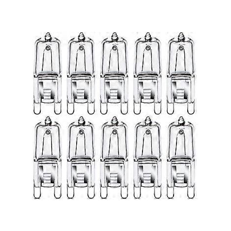 G9-Halogenlampen, 35 W, Kapsellampen, 230 V, 2800 K, warmweiß, dimmbar, 10er-Packung