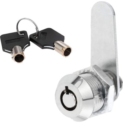 Serrure tubulaire en alliage de zinc pour tiroir de sécurité, cylindre de porte, boîte aux lettres, boîte à outils, serrure à 2 clés（20mm） (1/5)