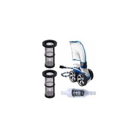 Lot de 2 filtres en ligne 48-222 de qualité supérieure et durables, compatibles avec les aspirateurs de piscine Zodiac Polaris 280, 380, 3900, Sport 480 et 48-080 (1/2)