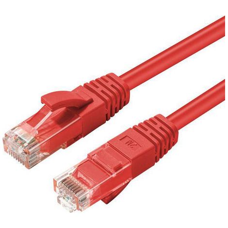 Cable de red Microconnect UTP520R rojo de 20 m (1/3)