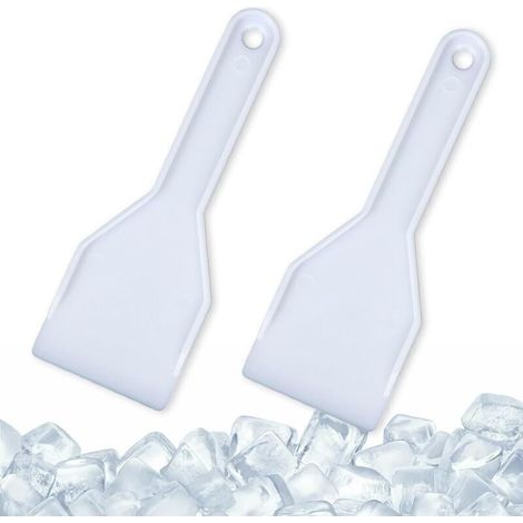 Set de 2 grattoirs à Glace en Plastique Rigide pour dégivrer Facilement et en Toute propreté Votre réfrigérateur ou congélateur, idéal pour Retirer la Glace et Nettoyer Le congélateur (1/4)