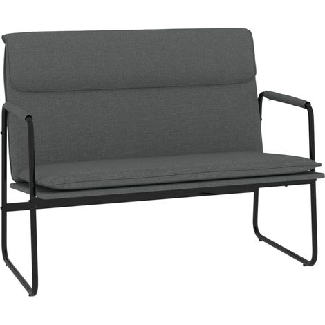 Banco/banqueta 100 x 64 x 80 cm tela gris oscuro 020010566