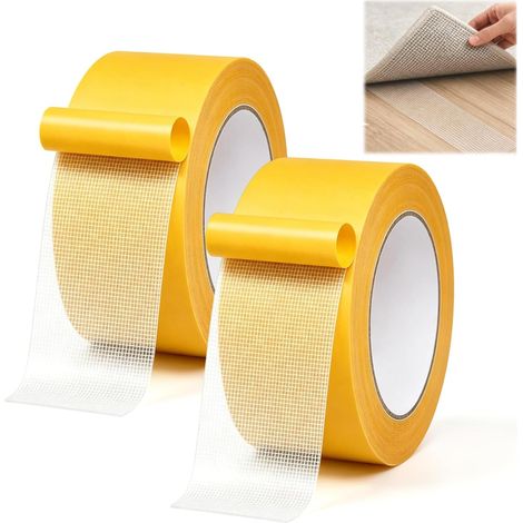 Malla de velcro impermeable, 2 rollos, doble cara, impermeable y duradera, transparente, adecuada para trabajos pesados, etc. (1/5)