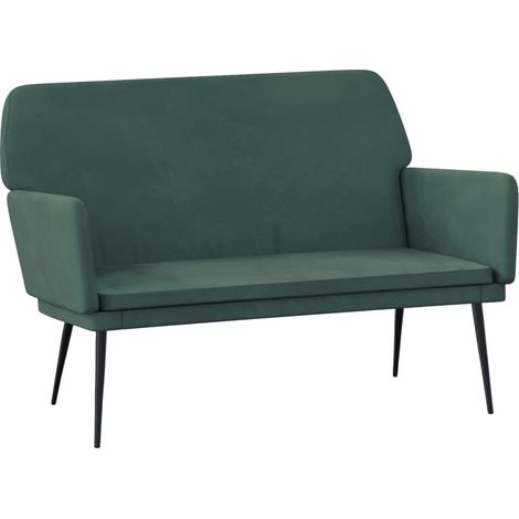 Panca 108 x 79 x 79 cm velluto verde scuro 020010568