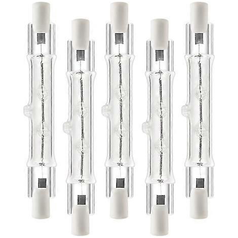 Lot de 5 lampes linéaires halogènes R7s 118 mm 300 W 230 V (1/5)