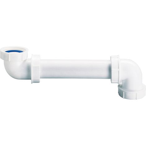 Nicoll – Tubulure lavabo bi-matière Ø 32 – Sortie arrière avec joints intégrés – Installation facile et rapide – 100% étanche