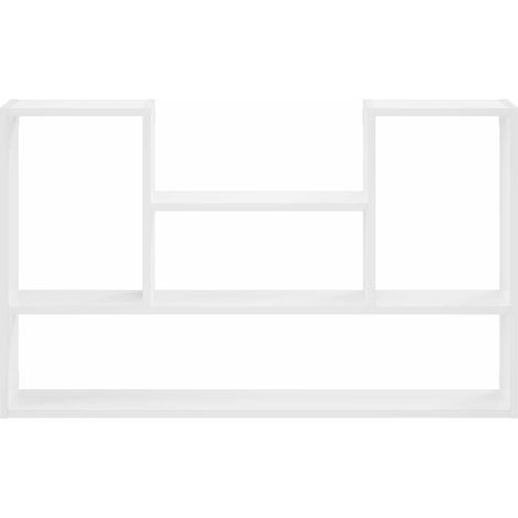 vidaXL Estante de pared Blanco 100 x 17 x 60 cm Madera de ingeniería (1/2)