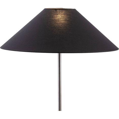 Abat jour coton noir élégant pour lampe de salon moderne - noir profond coton