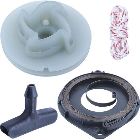 Recoil Starter Pulley Spring Handle Grip For Husqvarna 445E 445 450 460 Chainsaw, Starter Pulley, Recoil Spring, Starter Handle Grip, Starter Rope (1/5)