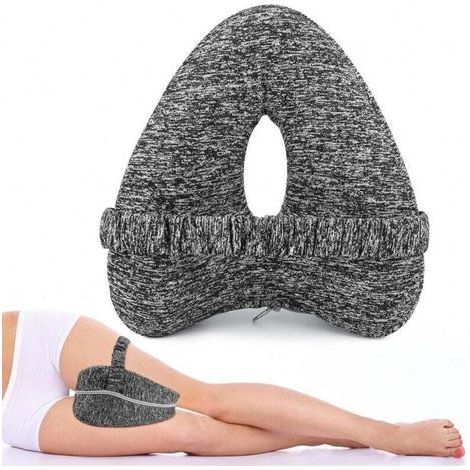 Kniekissen für Seitenschläfer, orthopädisches Beinkissen, ergonomisches Kissen mit Gurt, Memory-Schaum-Kissen für Seitenschläfer (1/4)