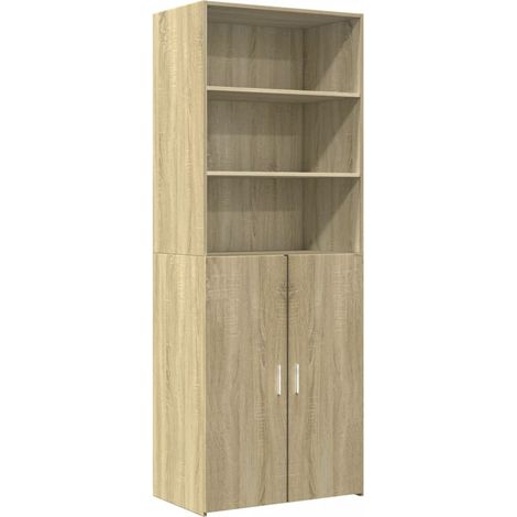 Aparador cómoda cómoda armario mueble organizador cocina salón salón alto Sonoma 70 x 42,5 x 185 cm madera contrachapada marrón 020034205