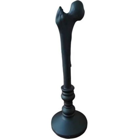 Bougeoir - Forme D'Os Humain - En Résine - Décoration Gothique Pour Halloween Et Intérieur - 1 Pièce (1/5)